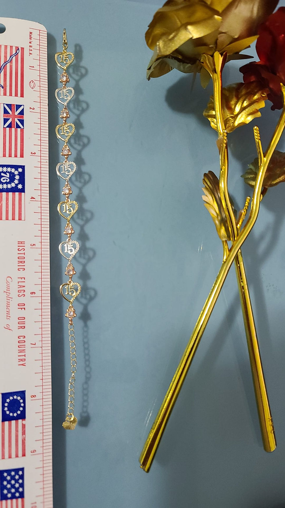 Miniatura: 14K Gold Plated Set Mis XV - Oro Laminado-Ring, Bracelet-Necklace