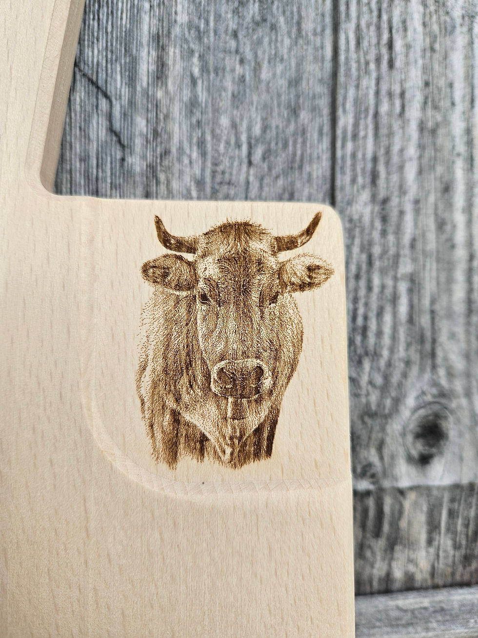 Miniaturbild: Holzbrett mit Eckvertiefung - diverse Motive