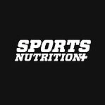 Logo of the company Sports Nutrition with the text being in white with a black background