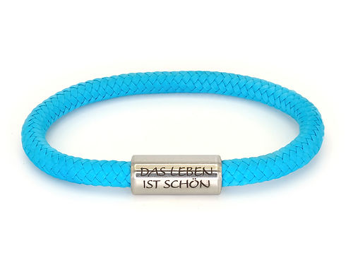 "Opalton" Pazifikblau "Das Leben ist schön"