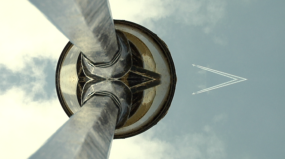 Abstract mechanical structure with industrial design elements