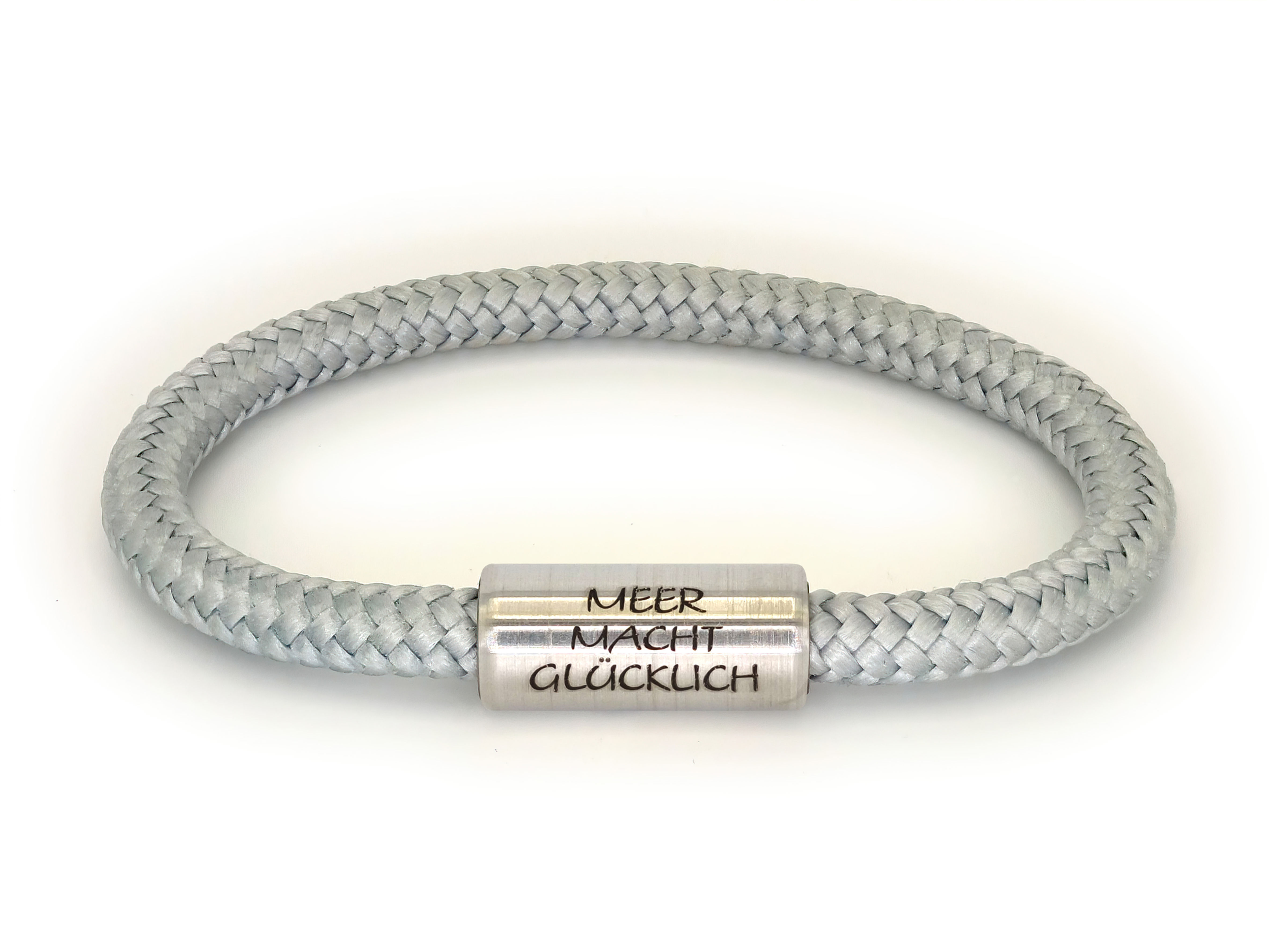 "Longreach" silbergrau "Meer macht glücklich"