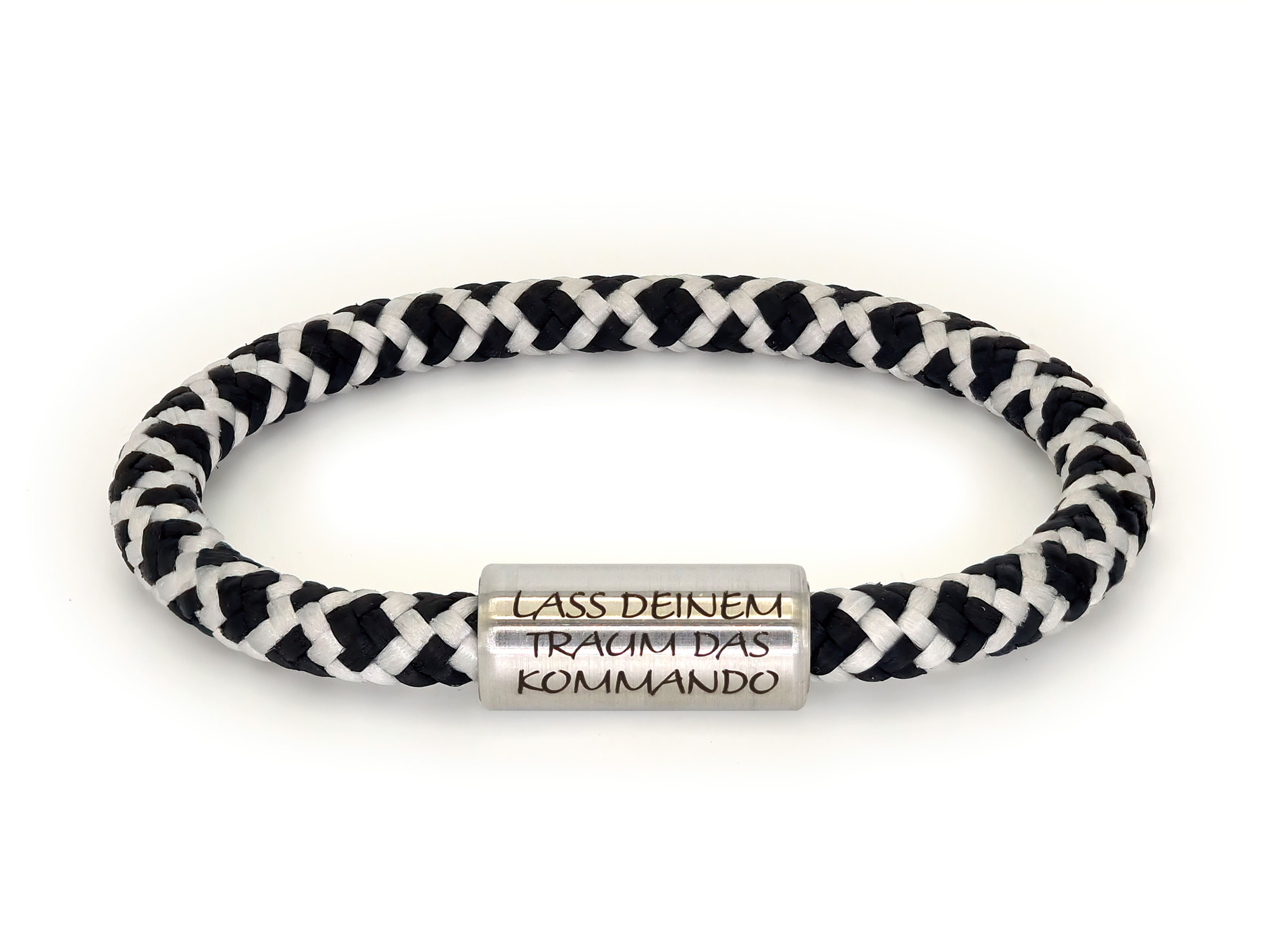 "Tumby" schwarz weiß "Lass Deinem Traum das Kommando"