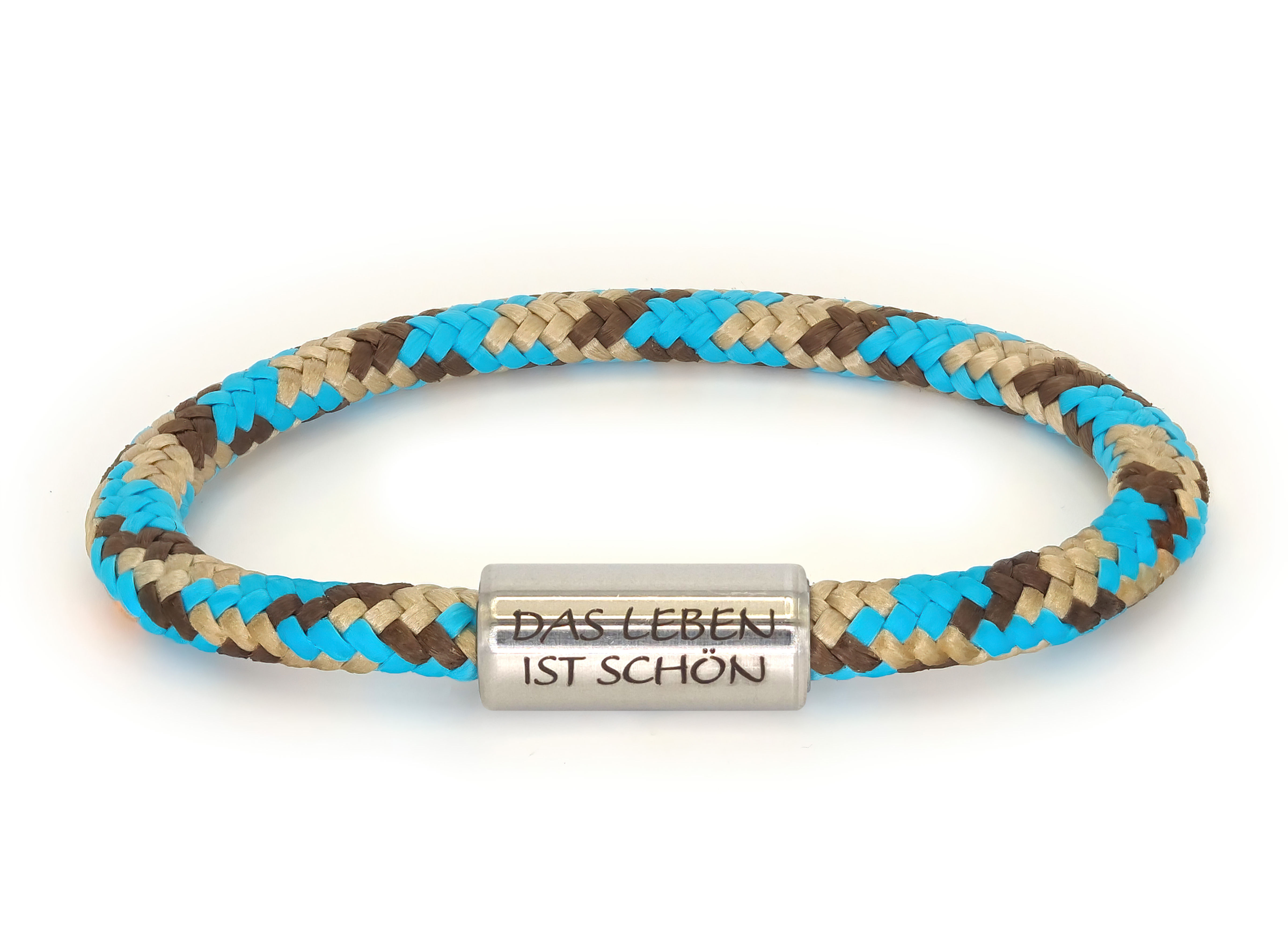 "Baldina" blau beige braun "Das Leben ist schön"