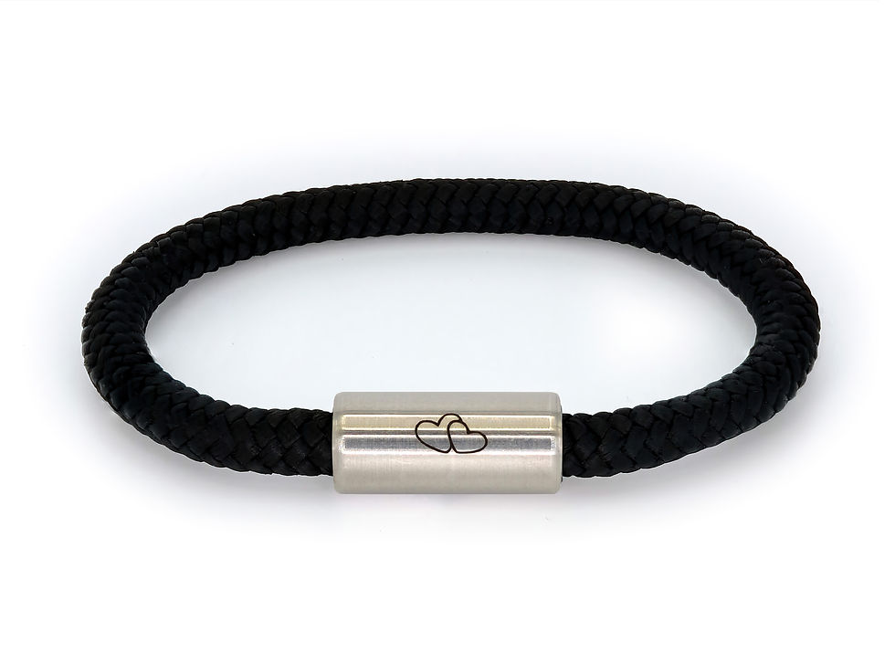 "Walloroo" schwarz "Herzen"