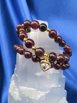 Bracelet #21 Garnet Crystal Bracelet