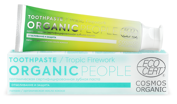Зубная паста "TROPIC FIREWORK" отбеливание и защита