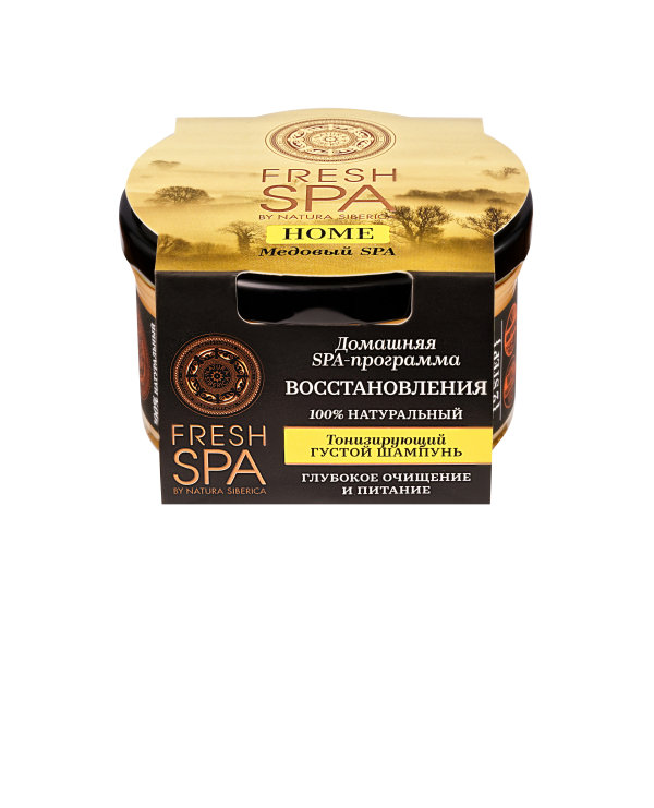 Тонизирующий густой шампунь МЕДОВЫЙ SPA natura siberica