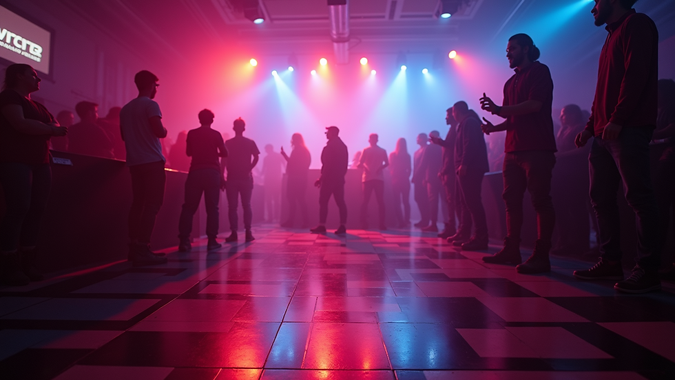 Eye-level view of a vibrant dance floor at Haven Nightclub