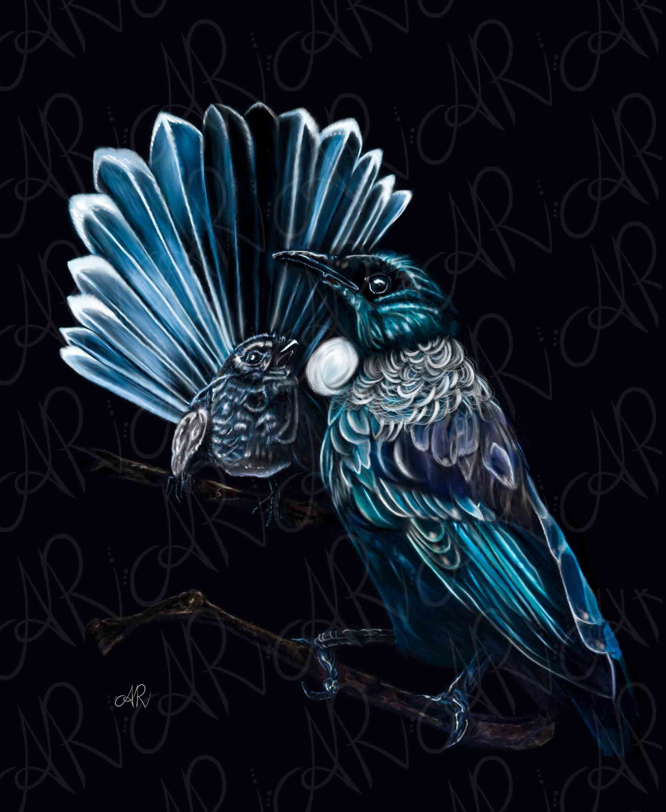 Tui & Pīwakawaka Mousepad