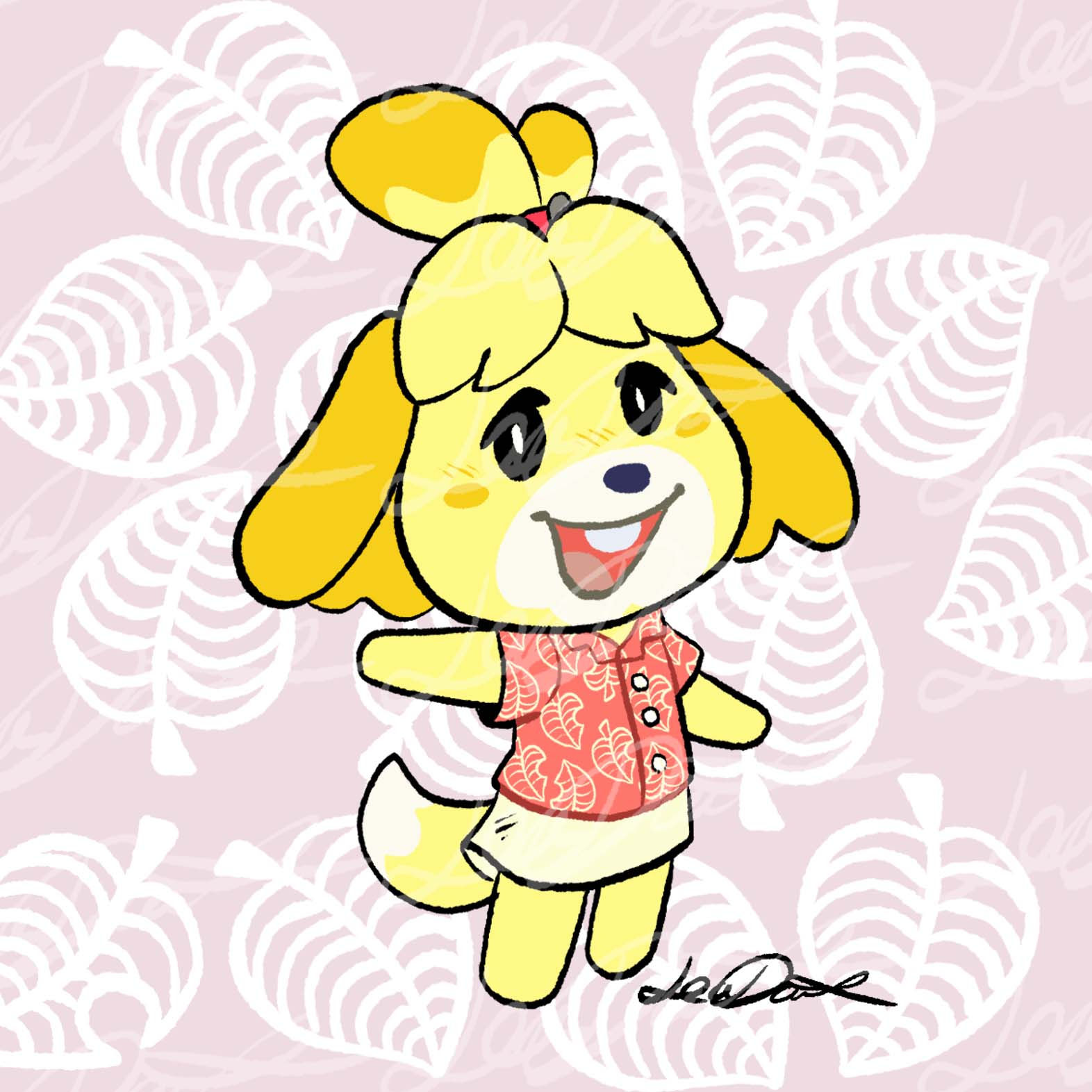 Isabelle from Animal Crossing Coaster