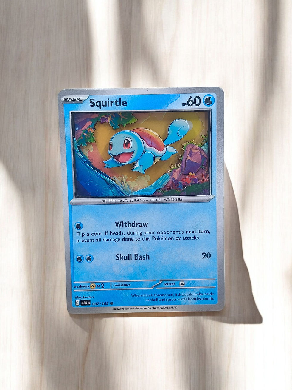 007/151 3D Pokémon Card