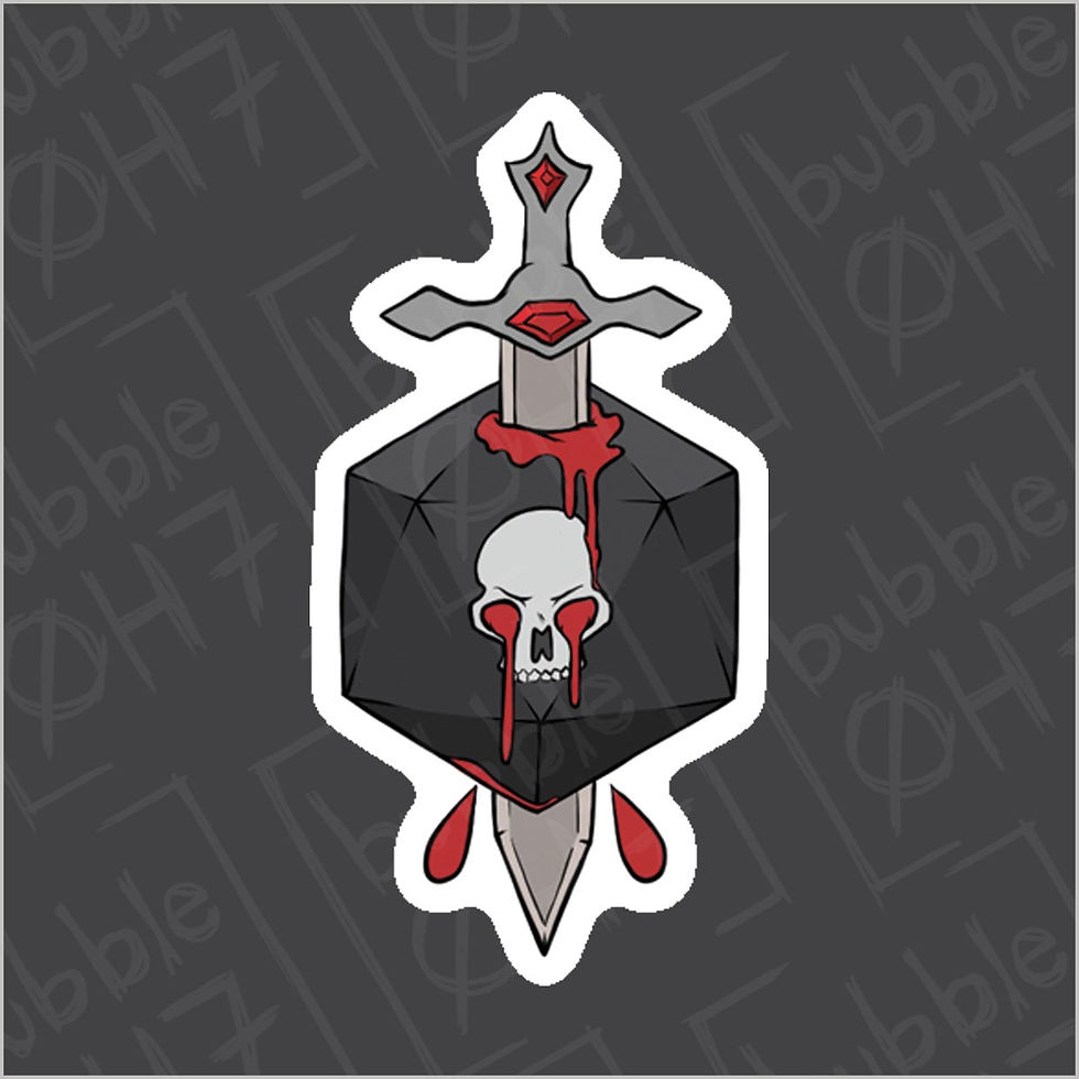 Bloodhunter Dice Coaster