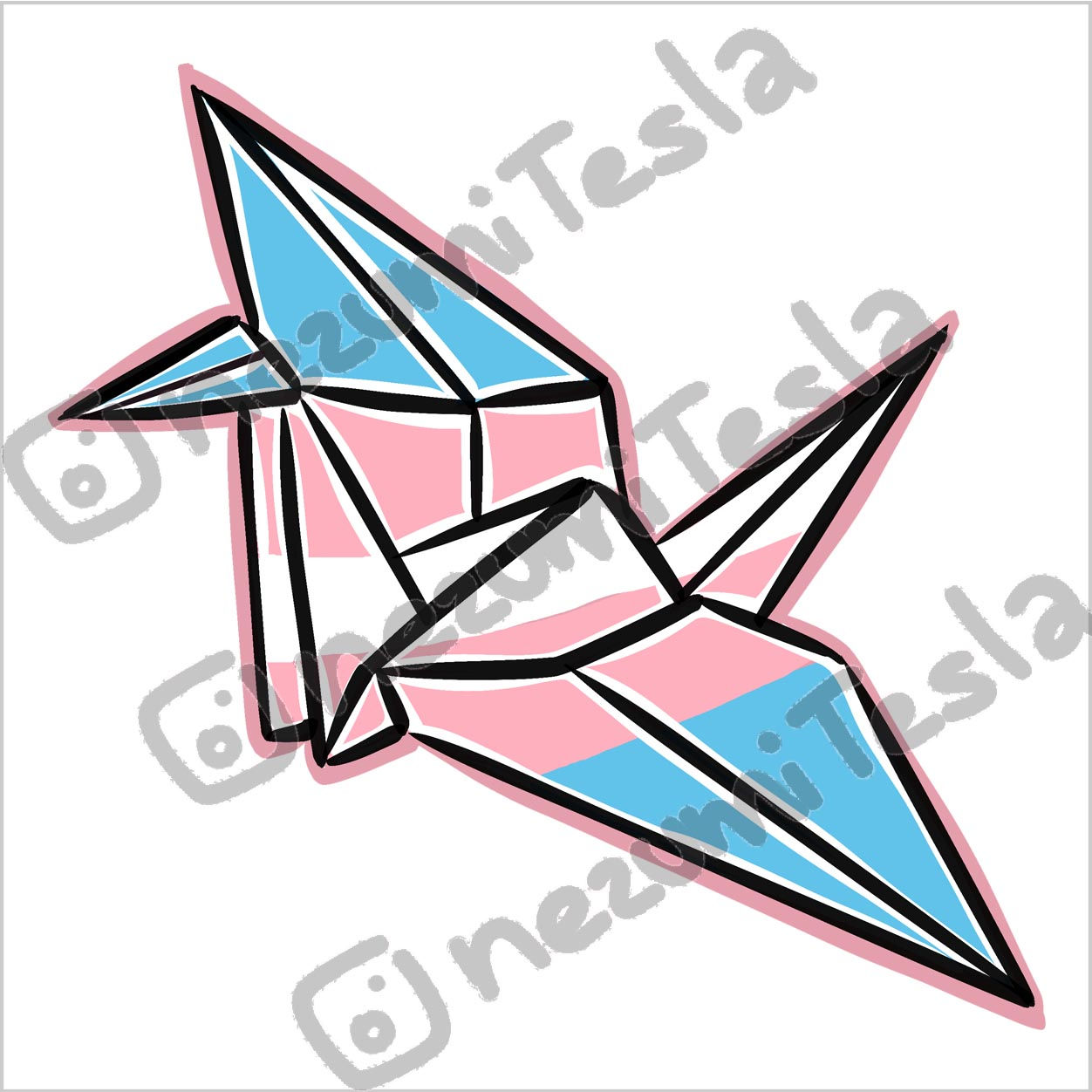 Trans Origami Crane Coaster