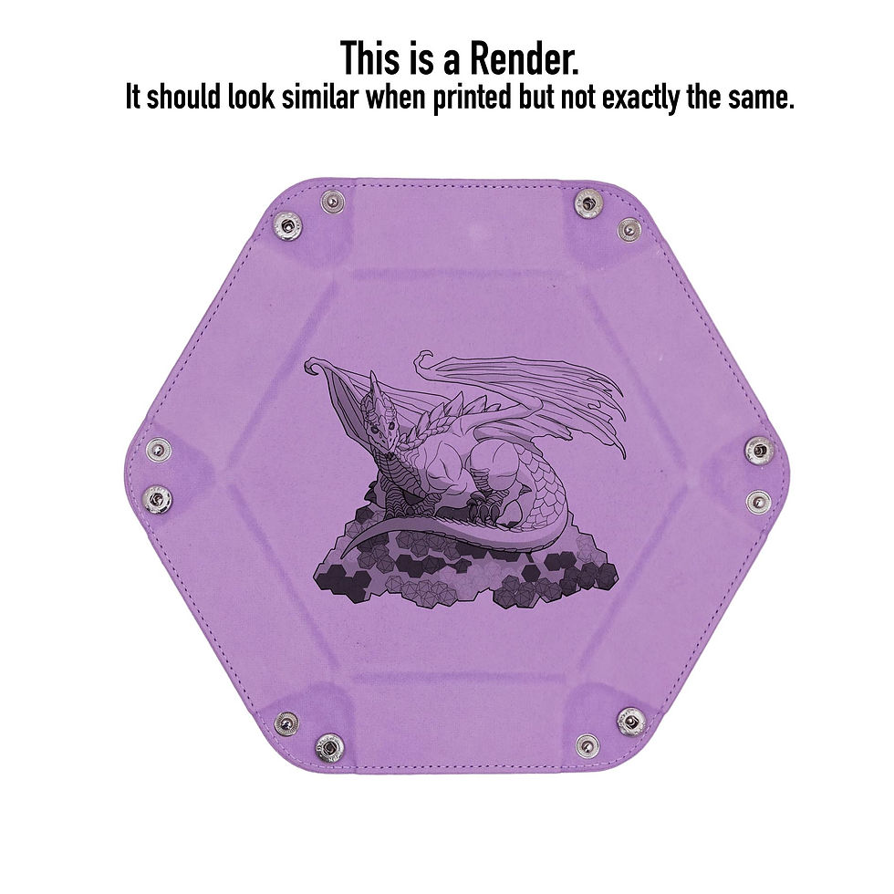 Thumbnail: Dragon on Dice Hoard - Red Dice Tray