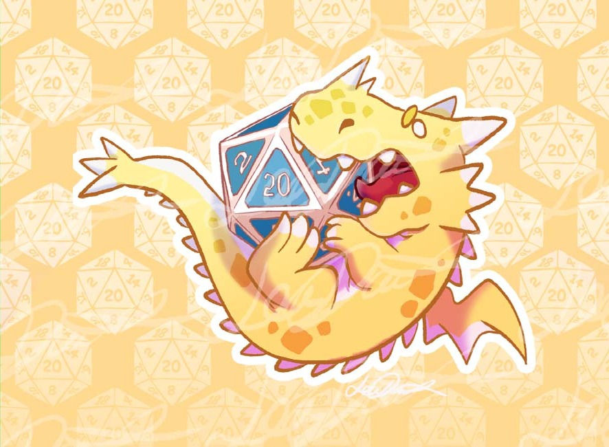 Thumbnail: Dice Dragons Magnet