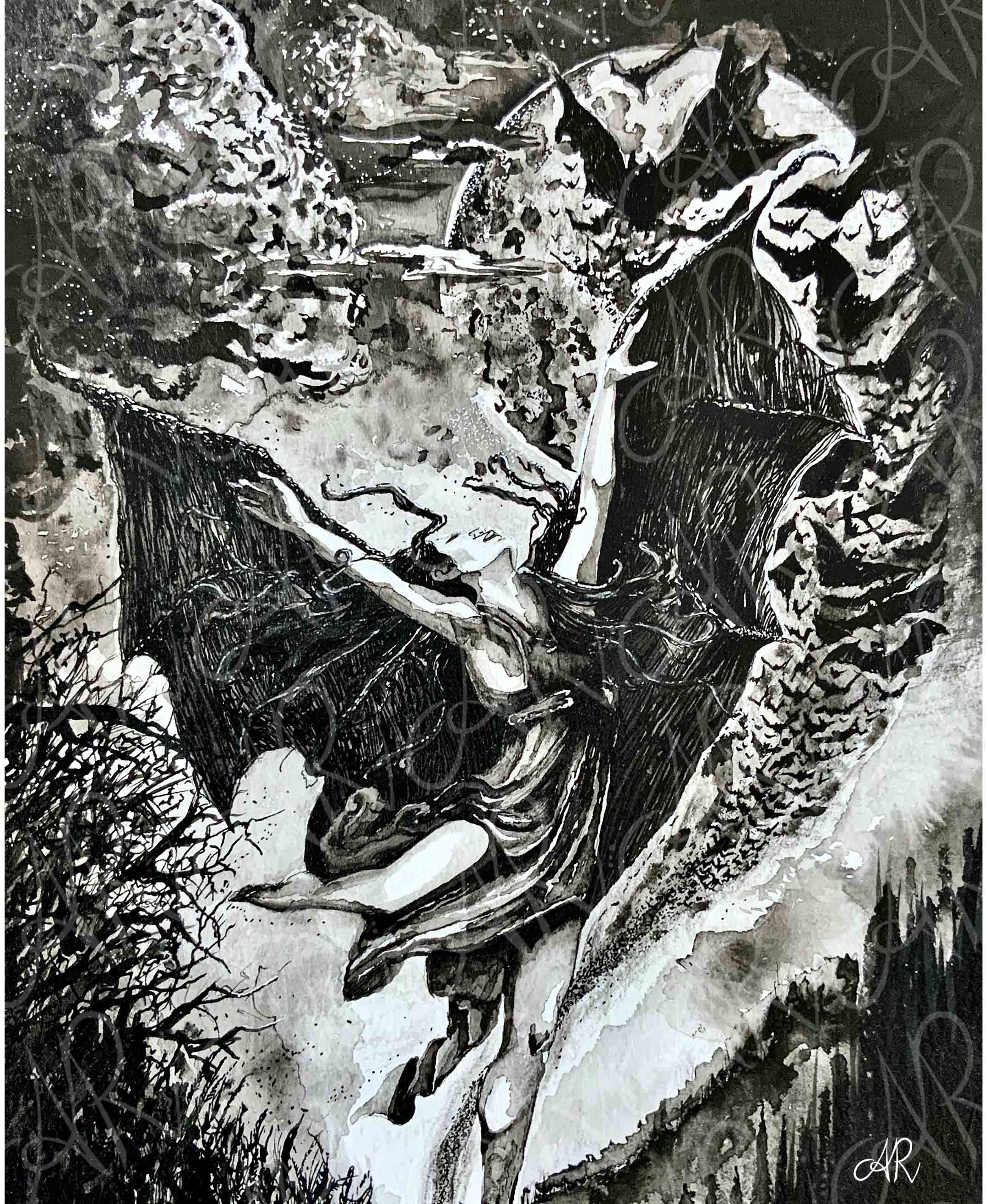 Dancing with Bats Mousepad