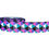 Thumbnail: 25mm Wide Pink & Purple Triangles Dog Collar