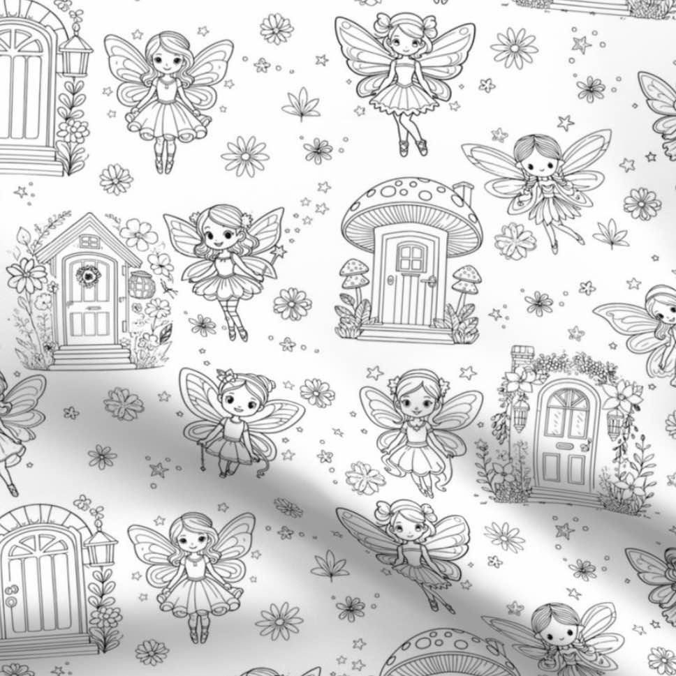 Thumbnail: Fairytale 'Colour Me' apron with 12 Washable Markers - Reversible
