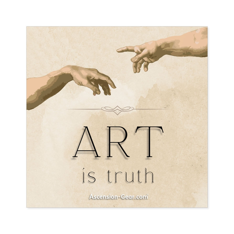 Art is Truth, Indoor/Outdoor Sticker
