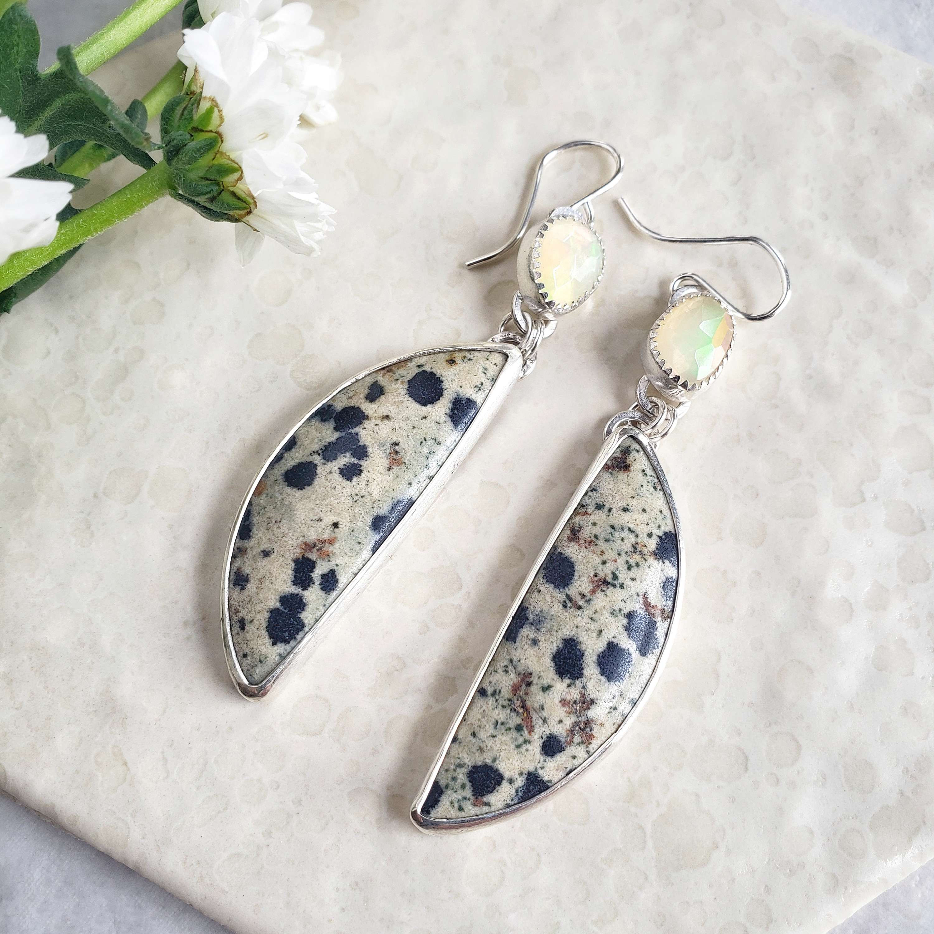 dalmatian jasper/fire opal