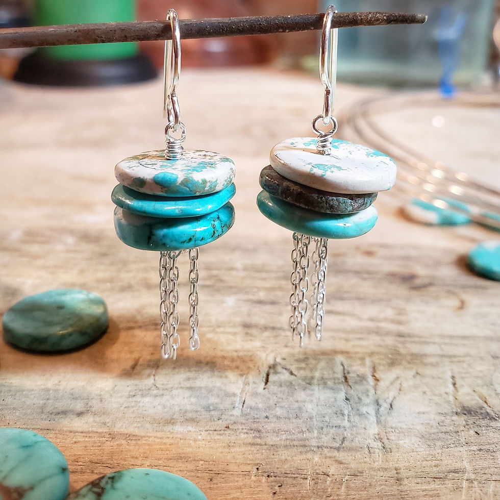 turquoise howlite rainclouds