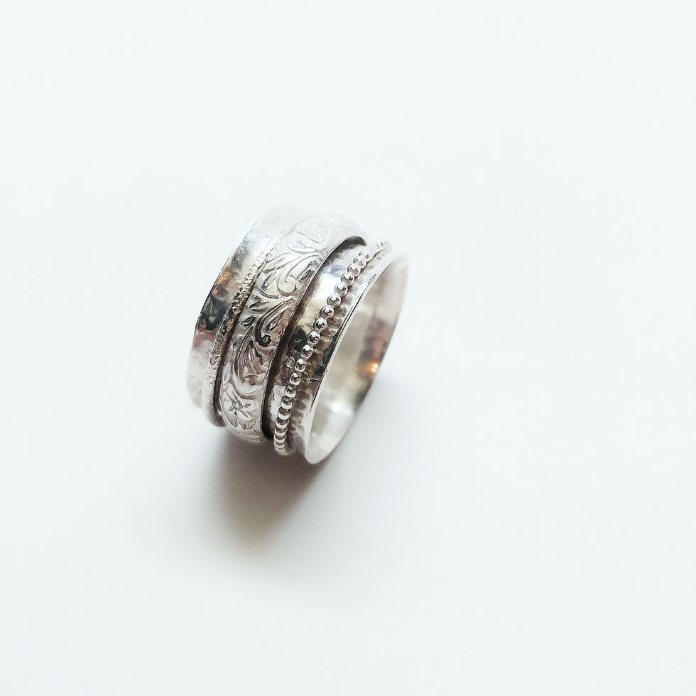 Thumbnail: sterling spinner ring: royalty