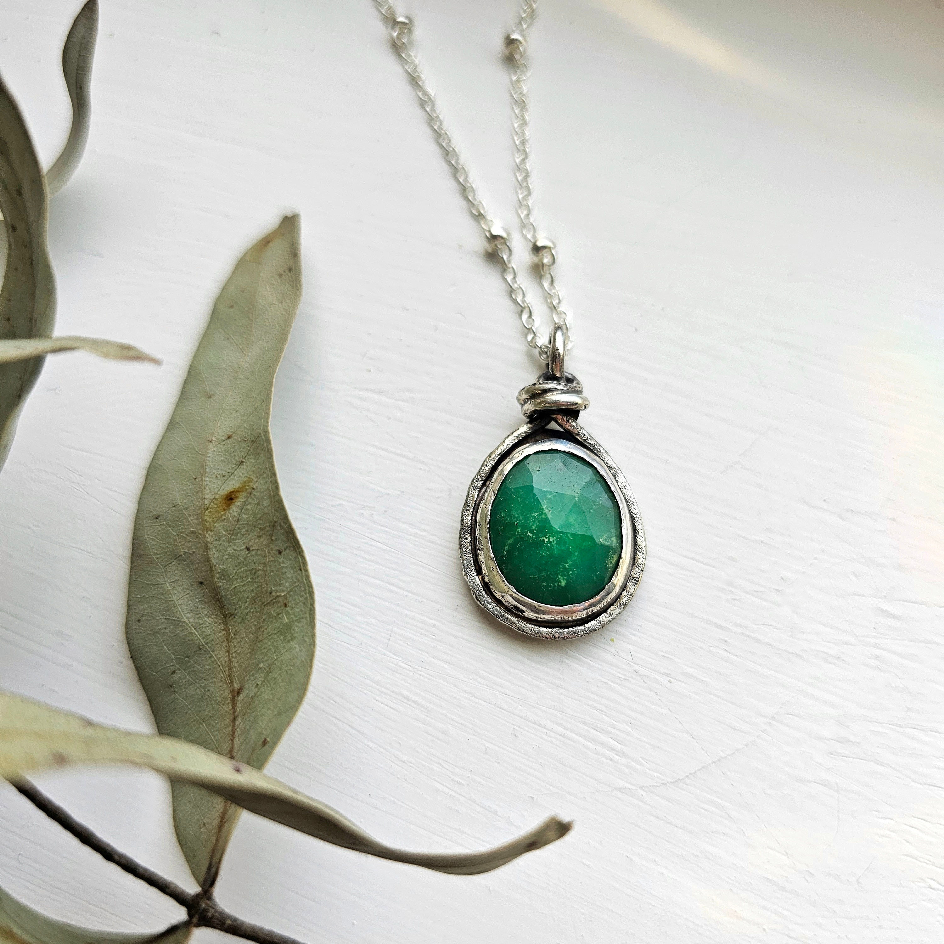 standing ruins: chrysoprase