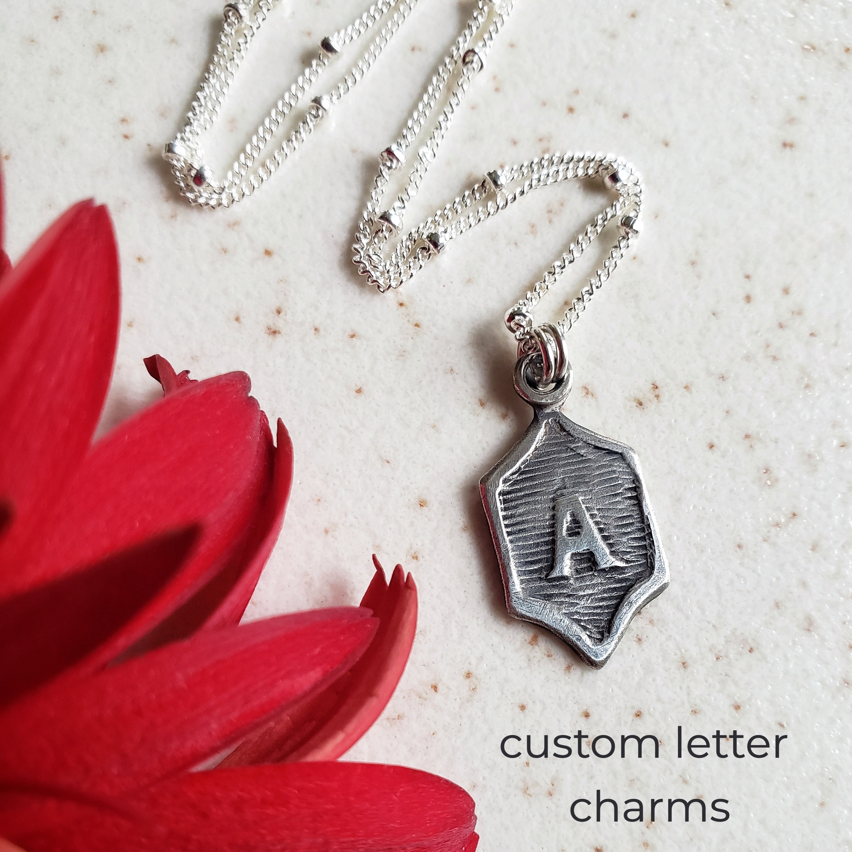 custom letter charms