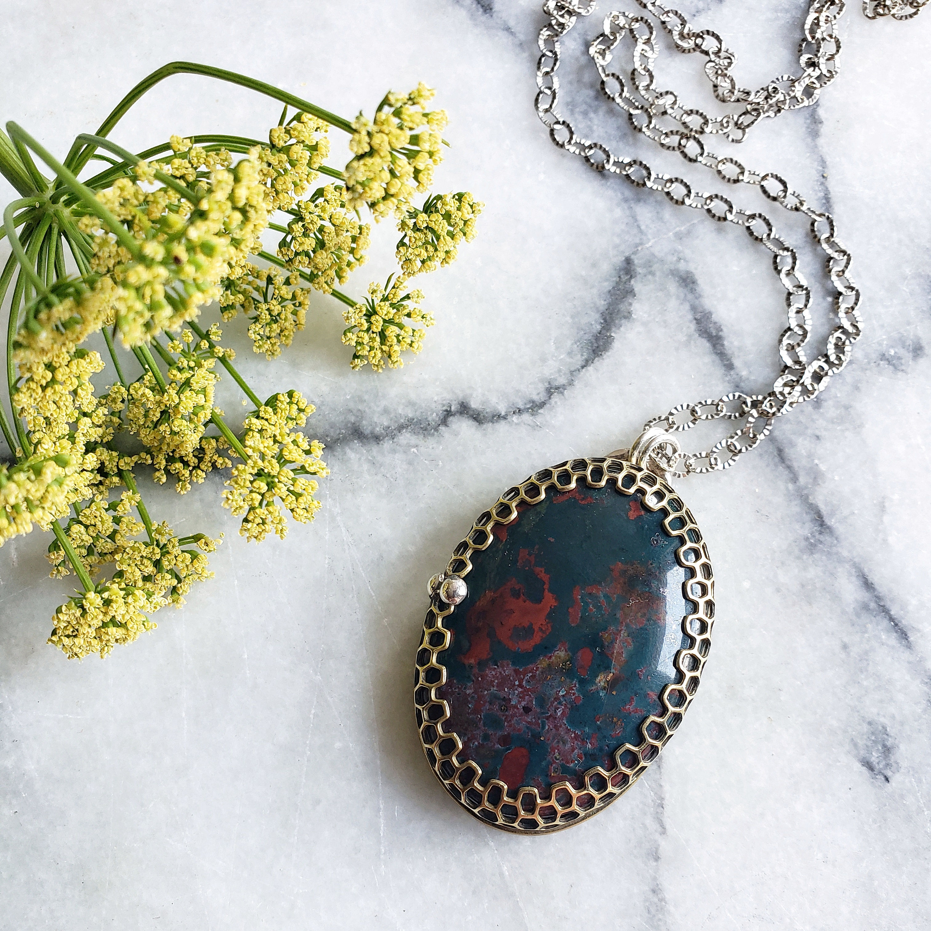 honeycomb bloodstone