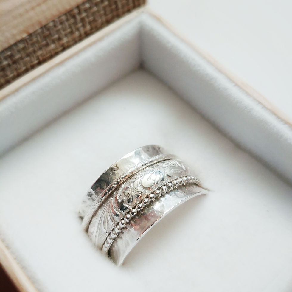 Thumbnail: sterling spinner ring: royalty