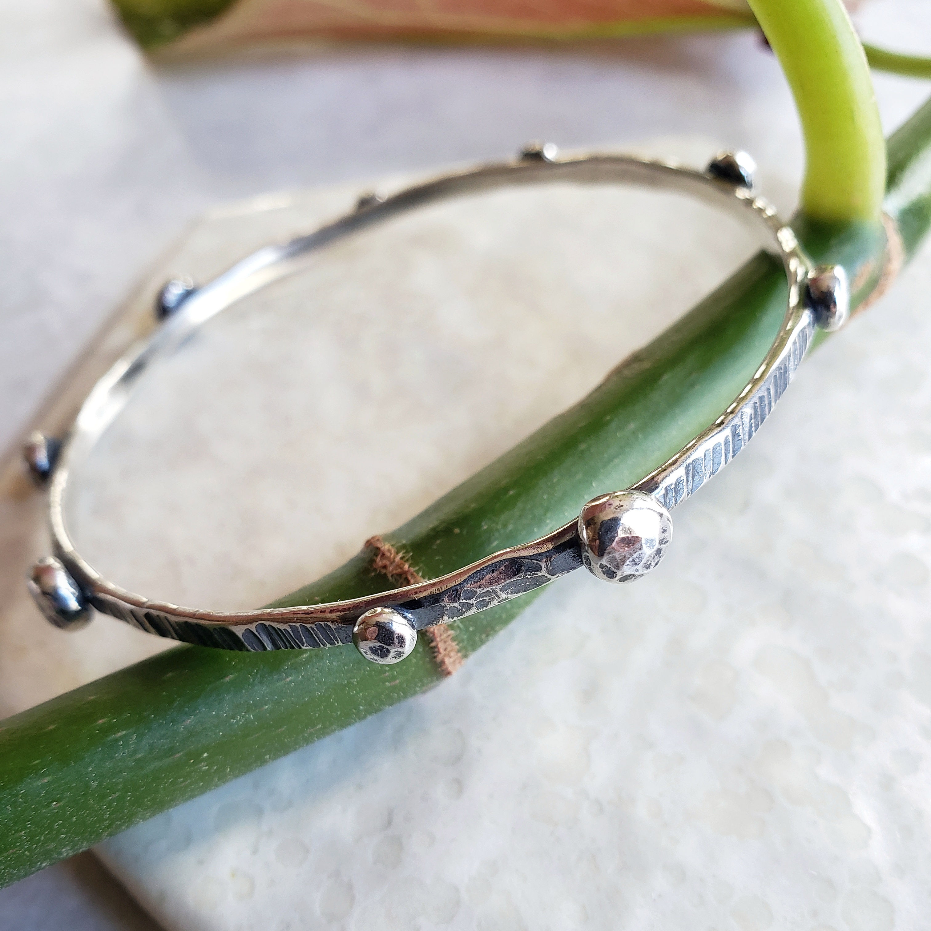 pebble texture bangle