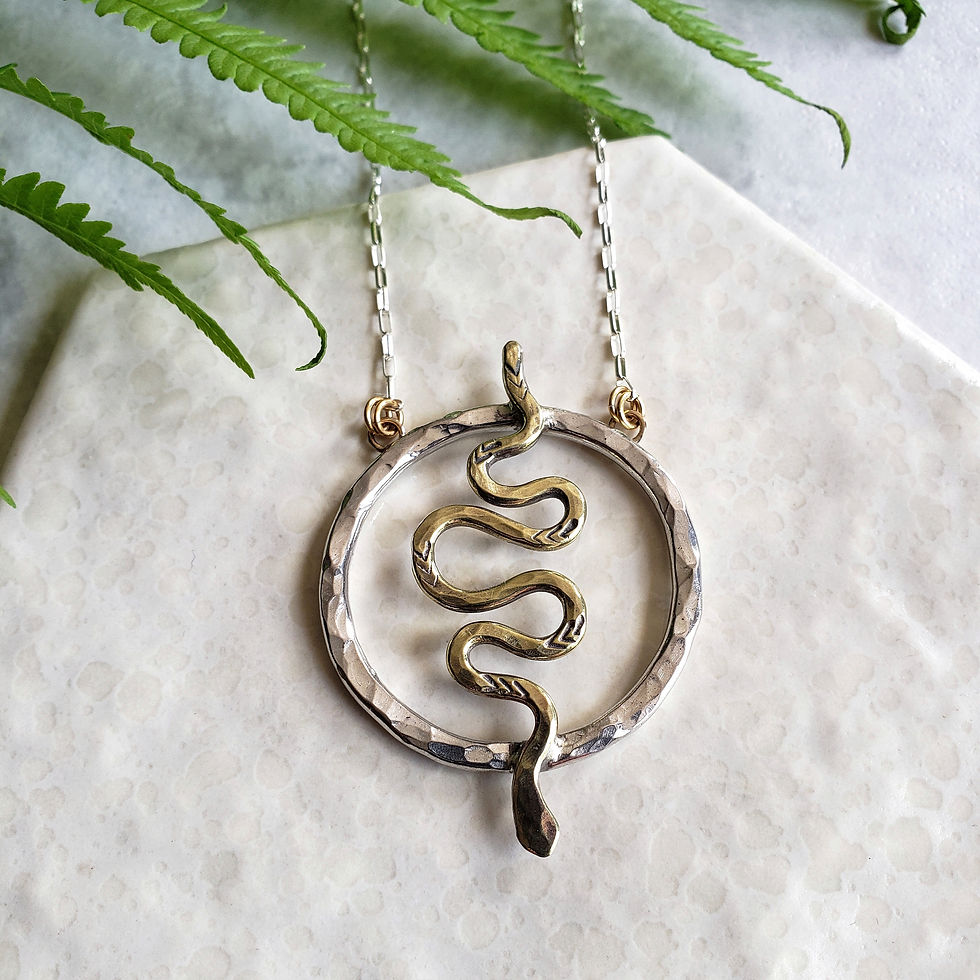 serpentsortia hoop pendant