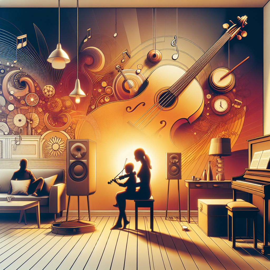 child playing guitar