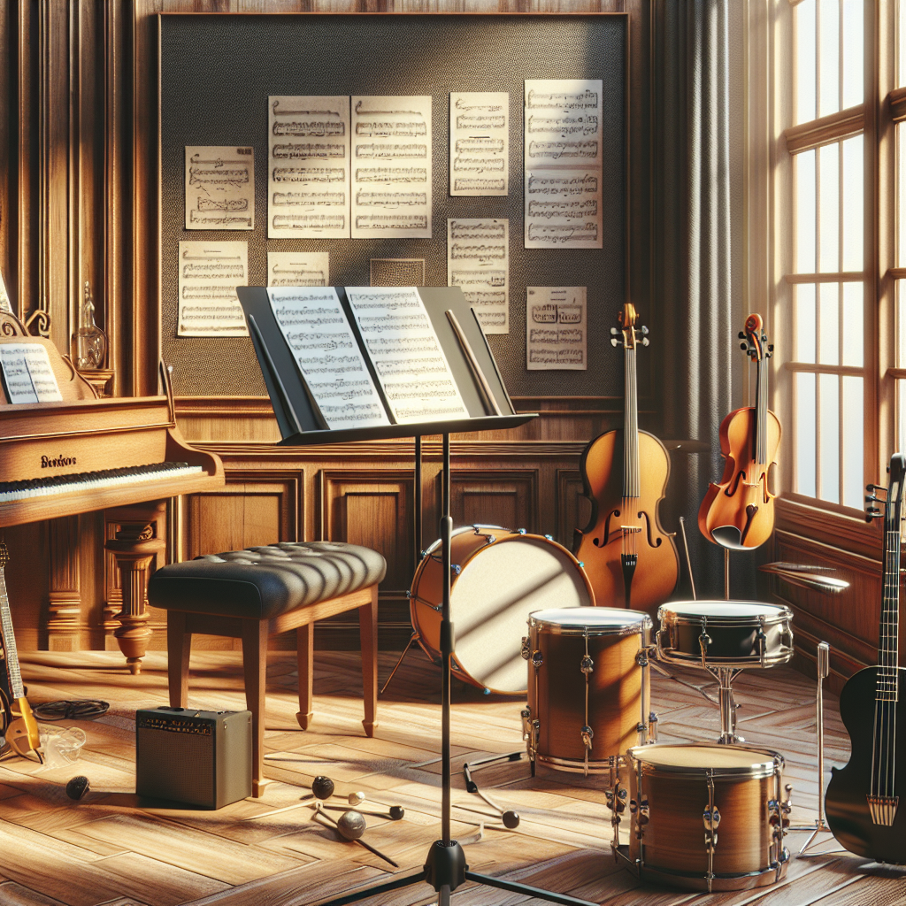 Hands playing guitar