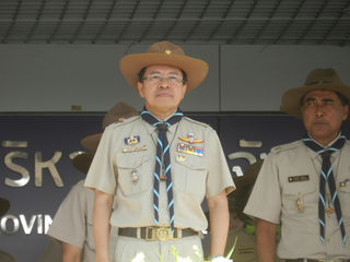 พิธีทบทวนคำปฎิญาณและสวนสนามของลูกเสือเนื่องในวันคล้ายวันสถาปณาคณะลูกเสือแห่งชาติ