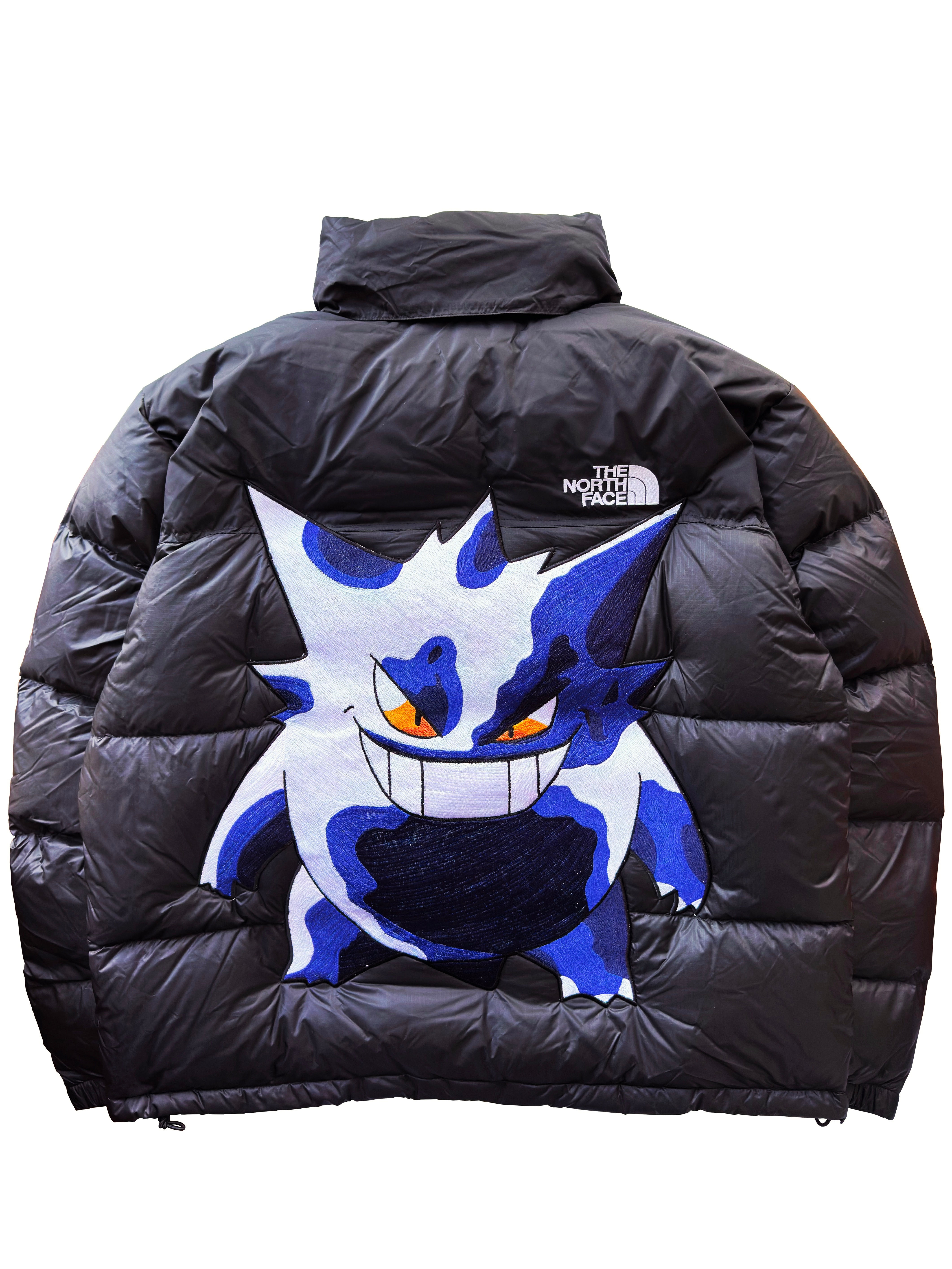 Custom Embroidery on TNF Nuptse Retro “OG Gengar”