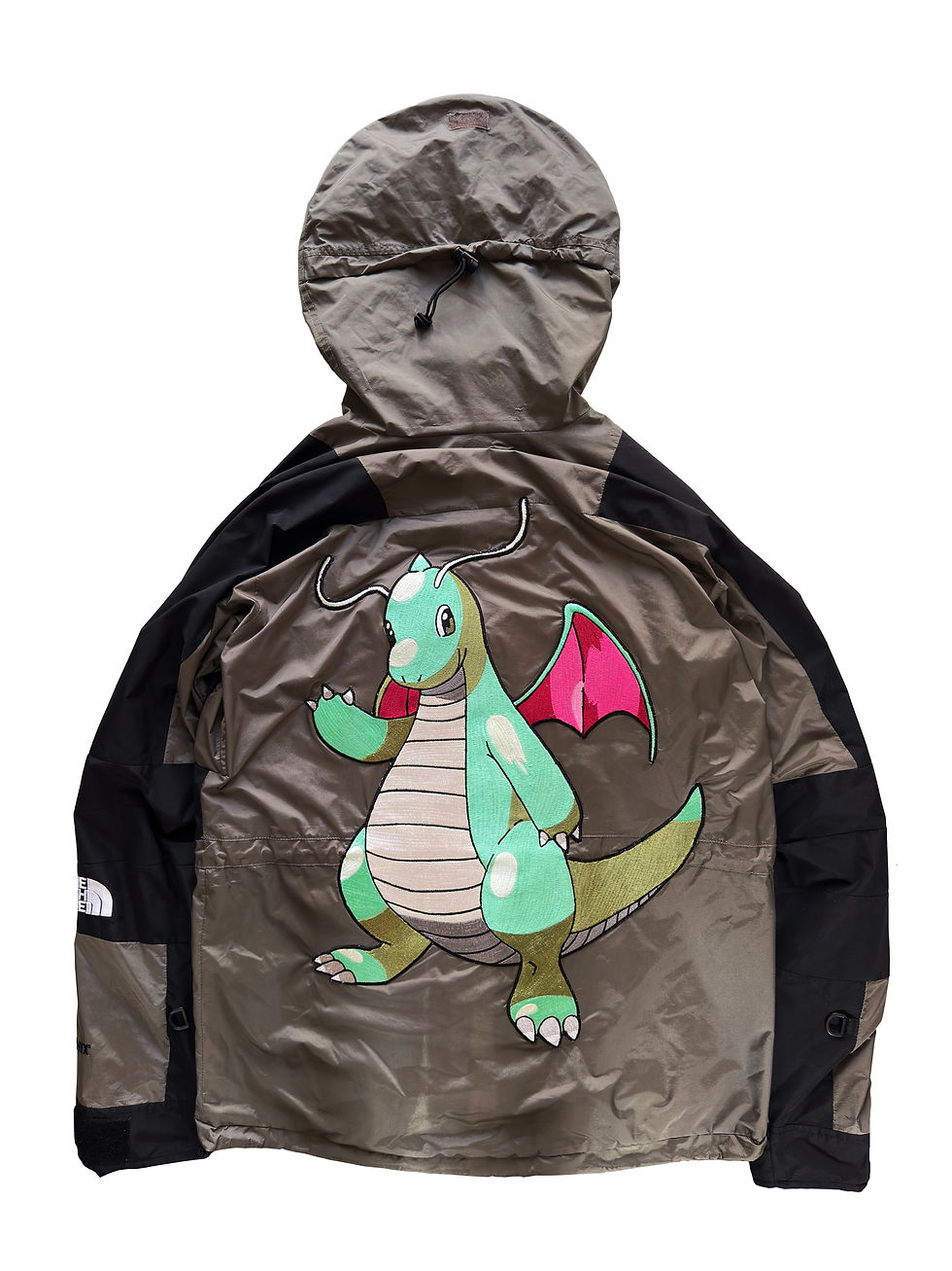 Custom Embroidery “Shining Dragonite” on Vintage TNF Gore-tex Jacket