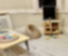 lego, dolls, play kitchen and books in nursery room