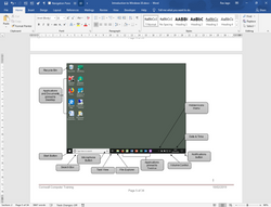 Word Screenshot with Labels