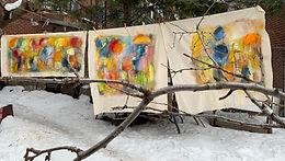 Les tentures s'affirment en tableaux