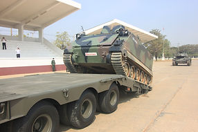 M113 APC on Semi-Trailer