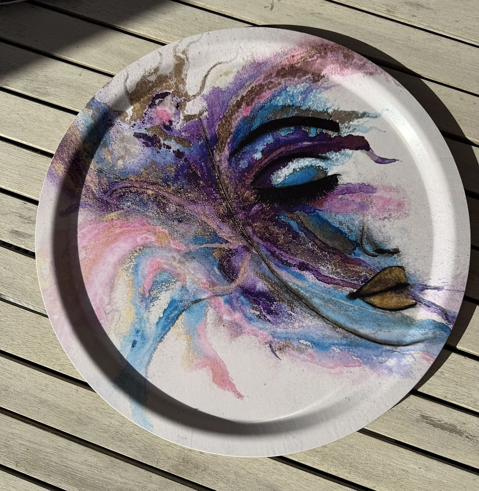 Miniatyrbild: TRAY - DREAMING OF ETERNAL BEAUTY 39 cm Ø