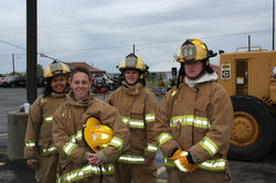 Jr. Firefighters smiling