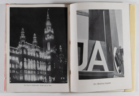 Die nationalsozialistische Revolution in Wien : Bildbericht über die Wiener Ereignisse vom 11. März bis 10. April 1938 is a photo book by various photographers on Austria published by Pressestelle der Stadt, Wien, Austria,1938