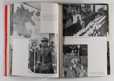 Die nationalsozialistische Revolution in Wien : Bildbericht über die Wiener Ereignisse vom 11. März bis 10. April 1938 is a photo book by various photographers on Austria published by Pressestelle der Stadt, Wien, Austria,1938