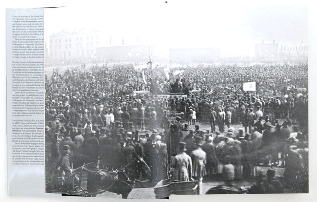Camera in conflict: Civil Disturbance, The Hulton Getty Picture Collection is a photo book edited by Nick Yapp on world protests published by Könemann, Köln, Germany,1996