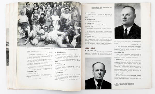40 anni di lotte e di lavoro della Cooperativa Operaia Fornaciai, is a photo book by photographers Secondo Gnani, Bardo Bardi on Italian protest, published by Cooperativa Operaia Fornaciai di Bologna, Italy,1960