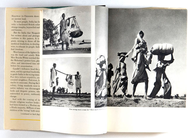 Halfway to freedom is a photo book by photographer Margaret Bourke-White on Ukraine 2014-2017 on India published by Simon & Schuster, New York, U.S.A.,1949