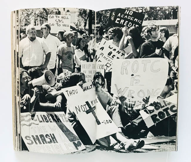 Right on! A documentary on Student Protest is a photo book by various photographers on protest in USA University in 1968-1970, published by Bantam Books, New York,U.S.A,1970